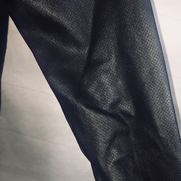 FAUX LEATHER RAGLAN SWEATER - Picture 7 of 7